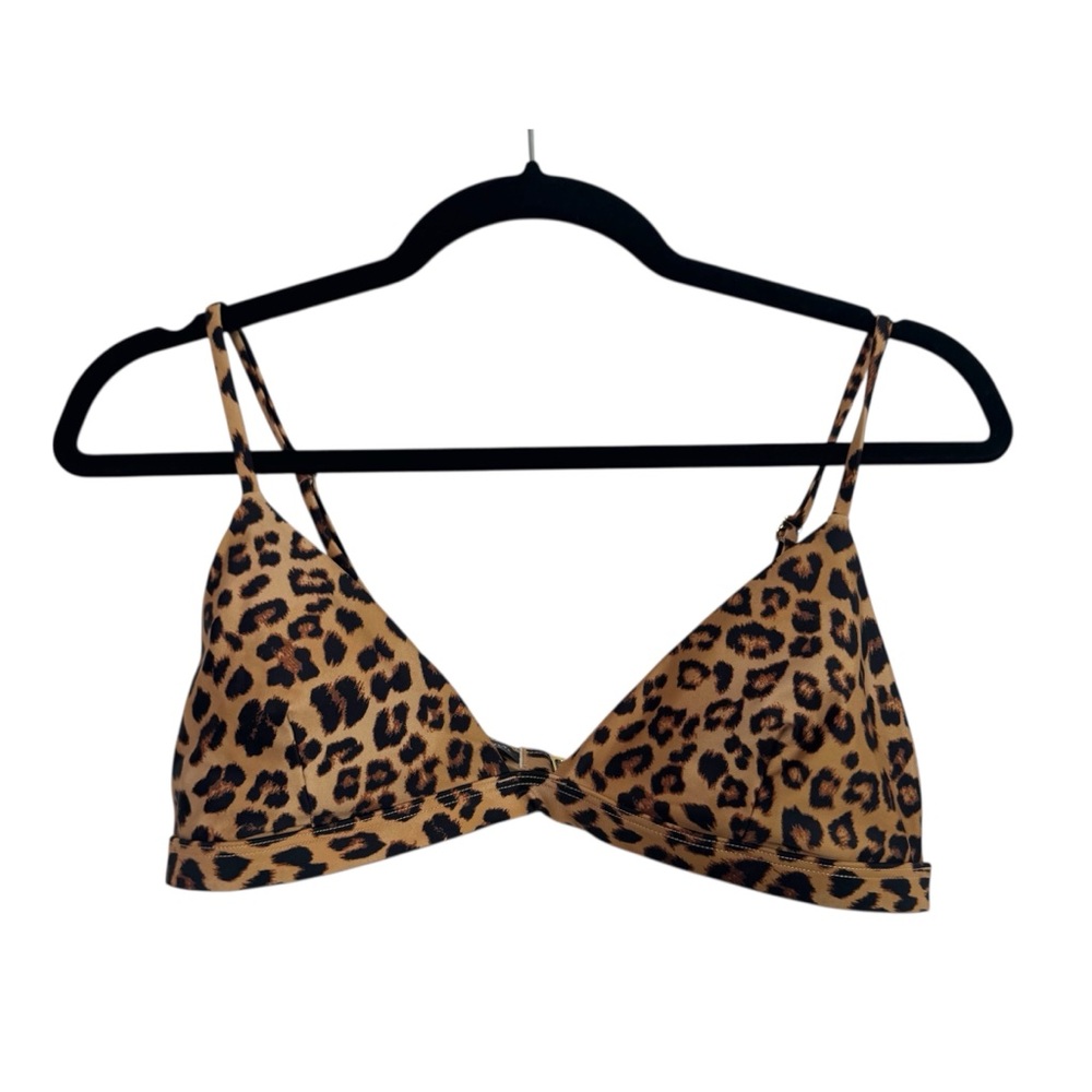 Summersalt Swimsuit Leopard Print The Triangle Bikini Top